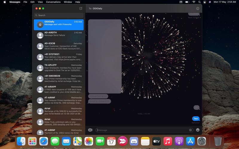 如何在 Mac 上使用 iMessage 效果