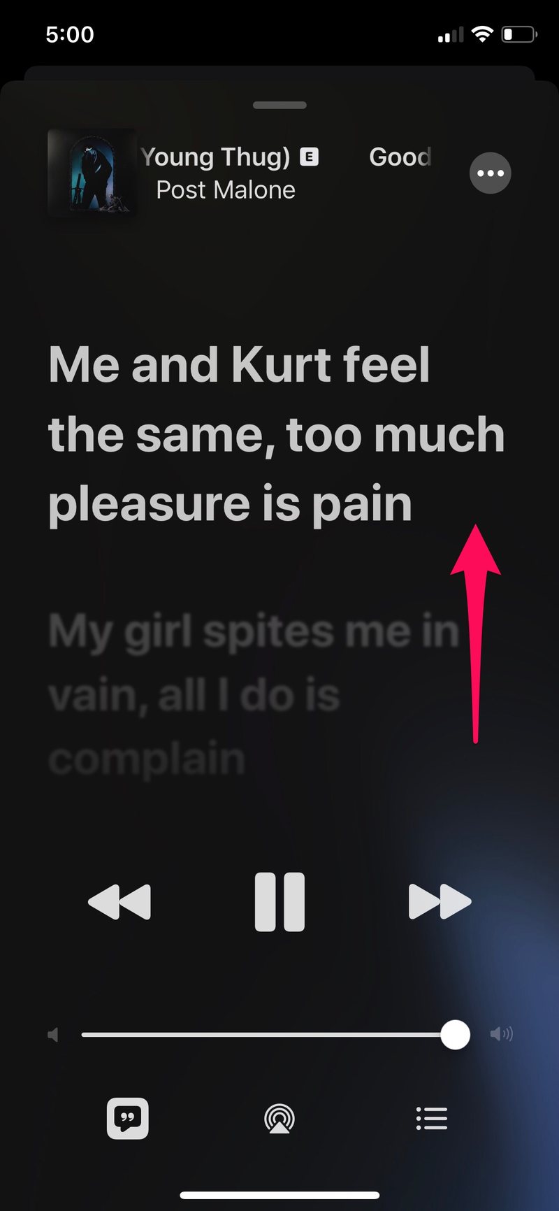 如何使用 Apple Music 查看歌词