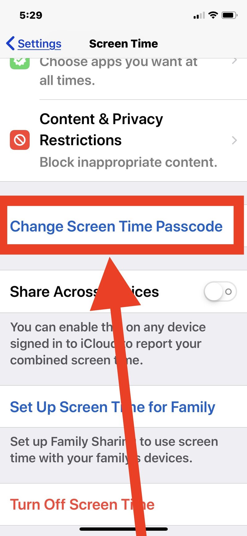 如何更改屏幕时间密码 iPhone