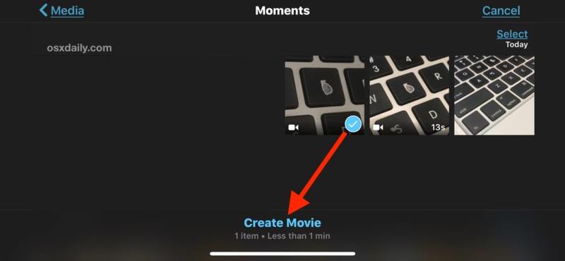 如何裁剪或缩放图片iOS 版 iMovie 上的视频