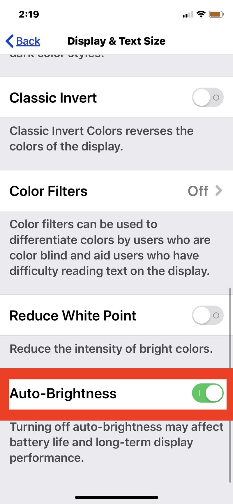 如何启用自动iOS 13 和 iPadOS 13 及更高版本上的亮度