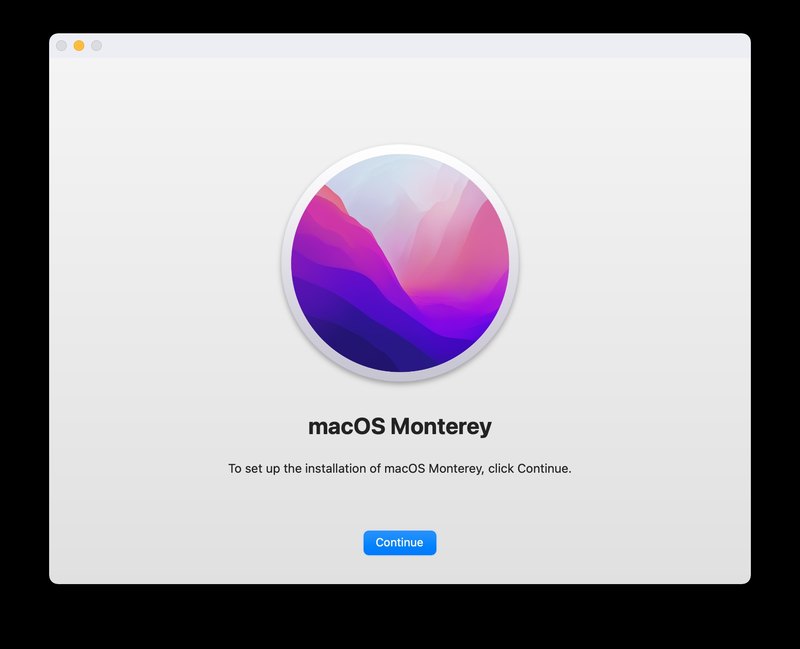 安装 macOS Monterey