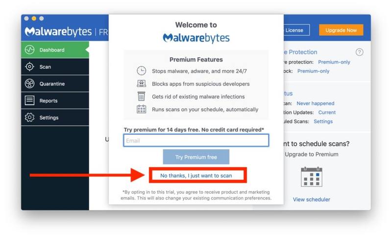 如何扫描带有 Malwarebytes 的恶意软件和广告软件的 Mac