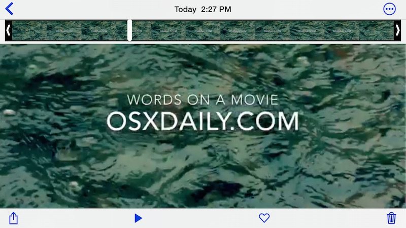 如何向视频添加文字在 iPhone 上使用 iMovie