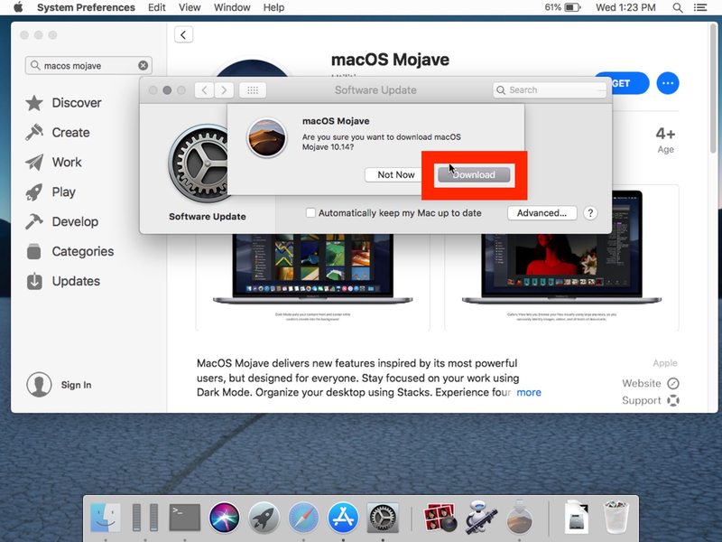 如何从 Mojave 重新下载 Mac OS Mojave 安装程序