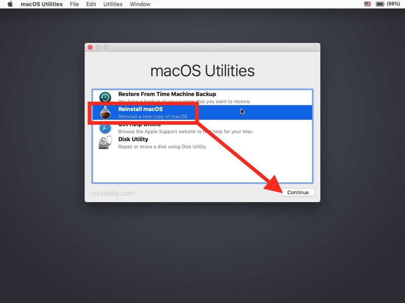 如何重新安装macOS Mojave系统软件