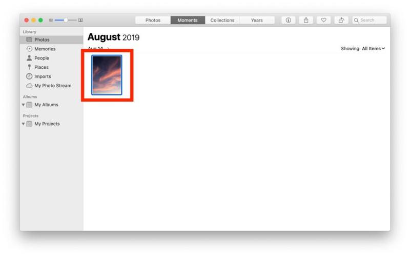 如何旋转Mac 上“照片”中的图片