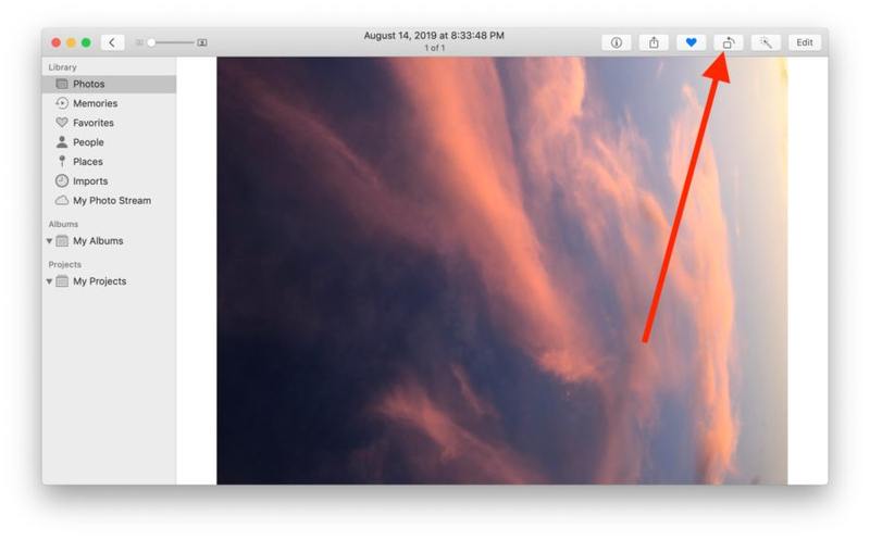 如何在 Mac 照片应用程序上旋转照片