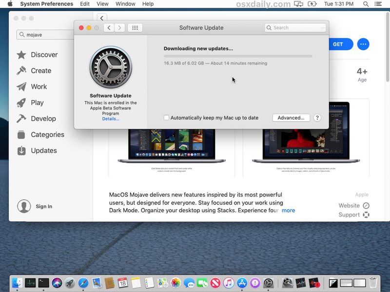 如何下载macOS Mojave 的最终版本到 beta 版本以更新到最终版本