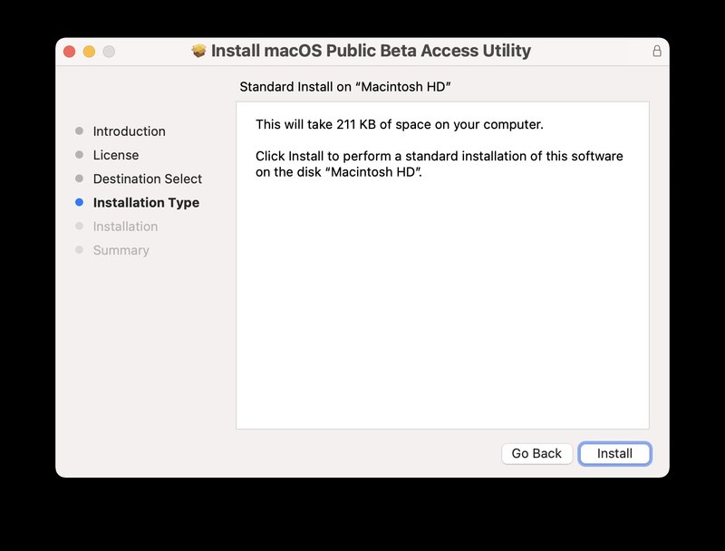 安装 macOS Monterey 公测版