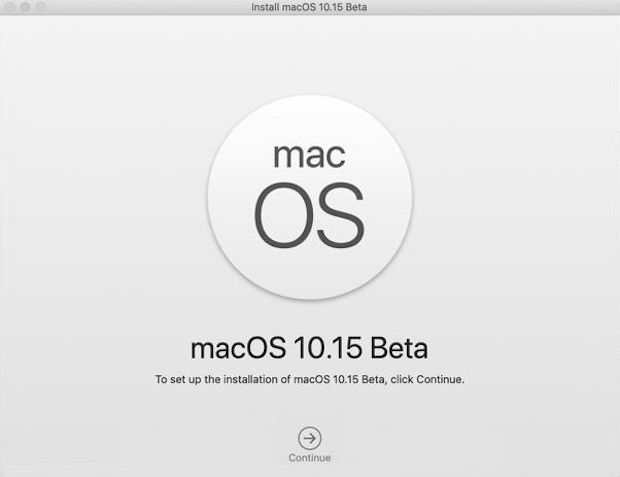安装 macOS 10.15 Catalina beta 启动画面