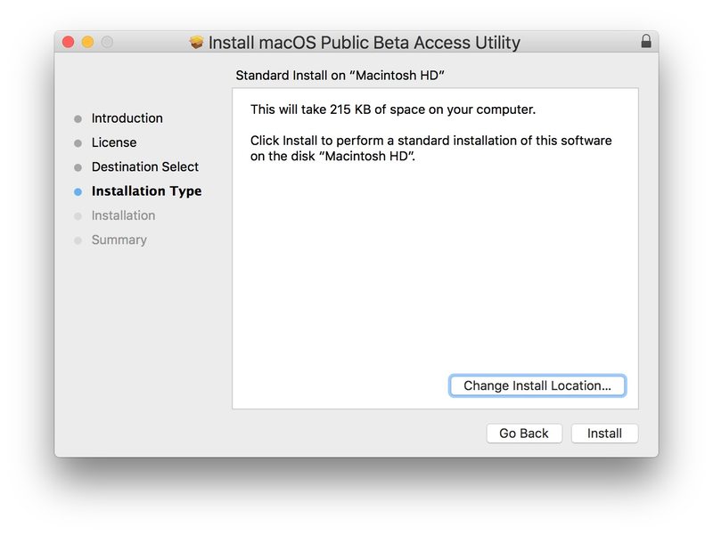 安装 MacOS Mojave beta 访问工具