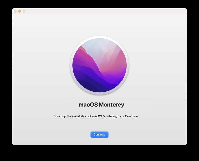 安装 macOS Monterey
