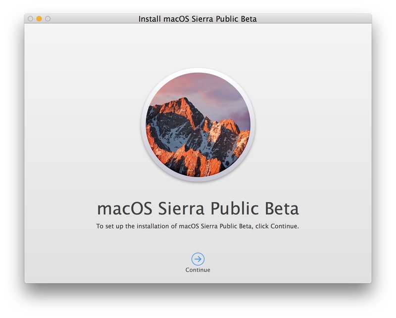 安装 MacOS Sierra 公测版