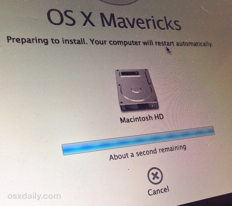 在干净的新升级 SSD 上重新安装 Mac OS X