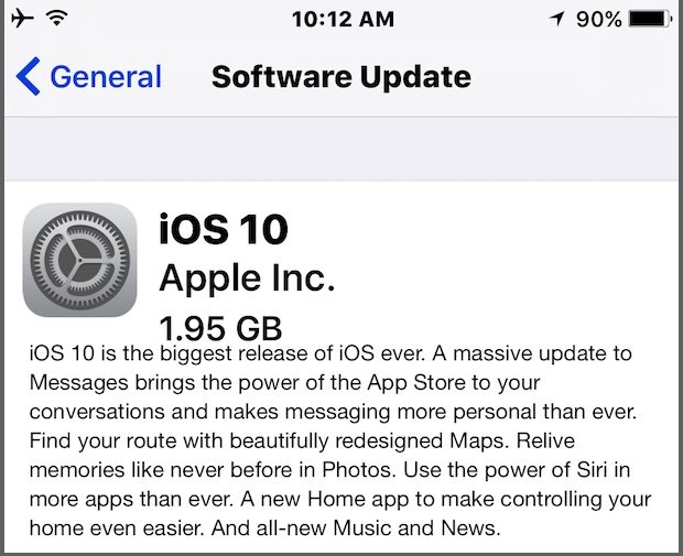 iOS 10 GM 下载安装