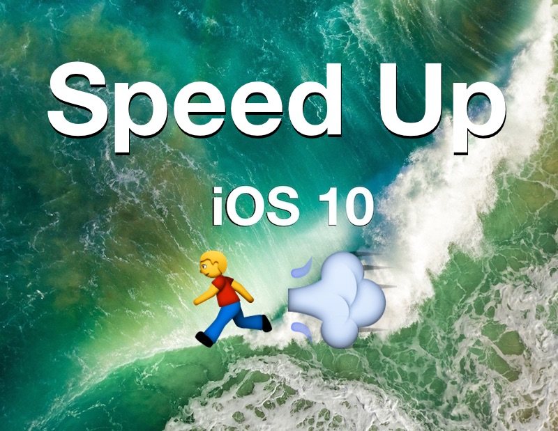 如果运行缓慢，请加快 iOS 10