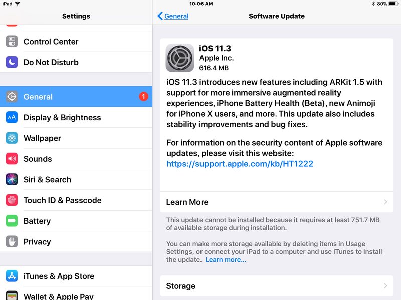 iOS 11.3 软件更新可供下载