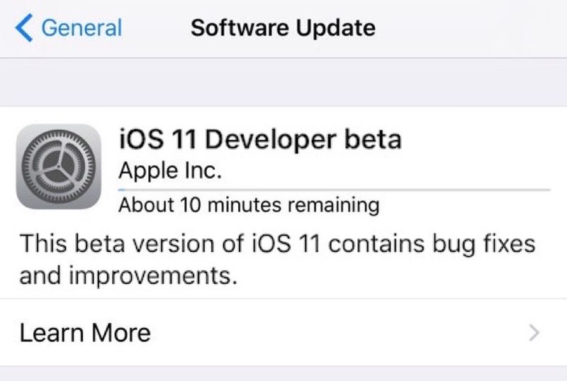 iOS 11 beta 安装