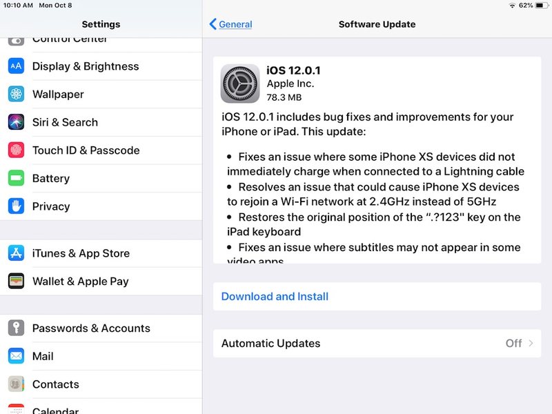 iOS 12.0.1更新下载
