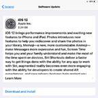 iOS 12 更新可供下载和安装