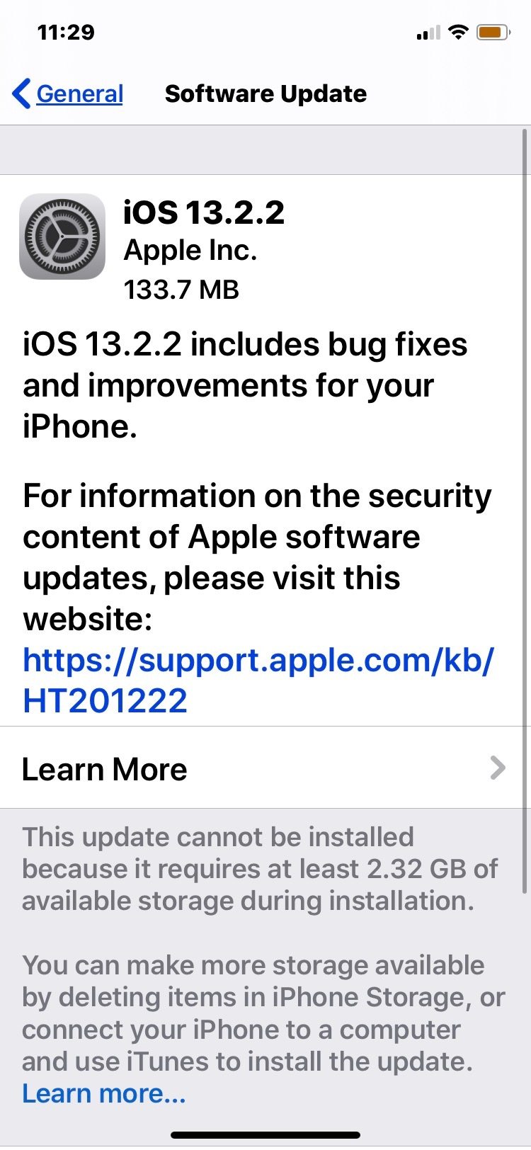 iOS 13.2.2更新下载