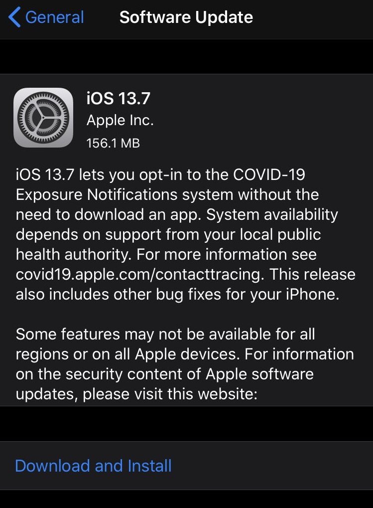 iOS 13.7更新下载