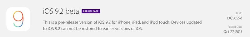 iOS 9.2 beta 1