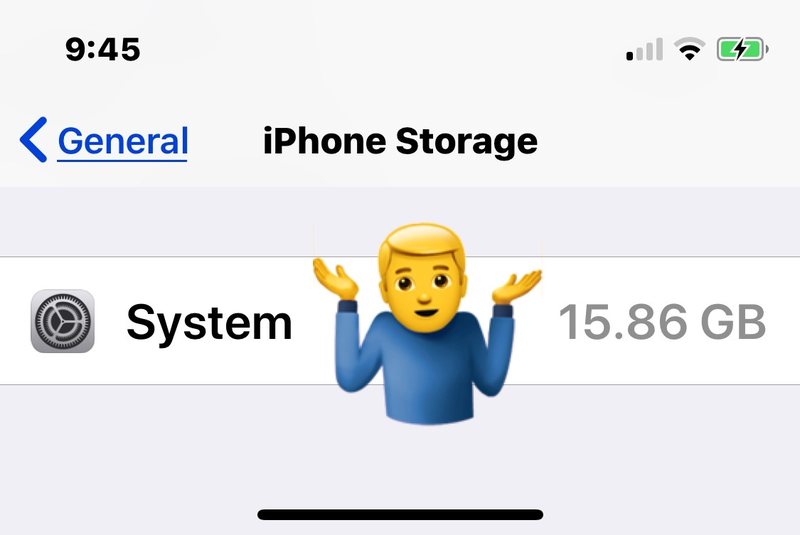 iOS大系统存储容量