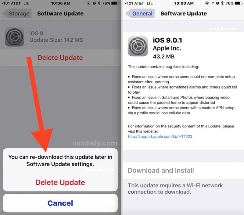 修复错误的 iOS 更新显示，或者根本不显示 iOS 更新
