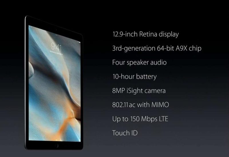 iPad Pro tech specs