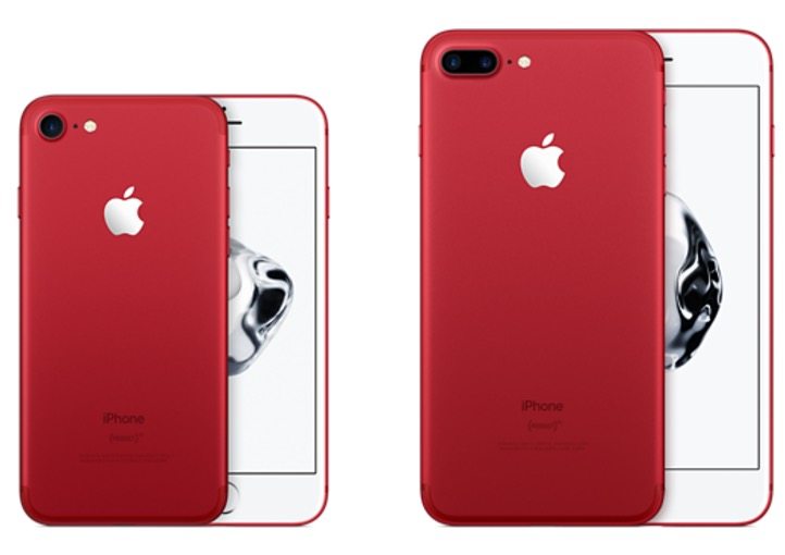 产品红色 iPhone 7 型号