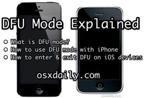 iPhone DFU 模式详解：如何使用 DFU 模式, 什么是DFU模式