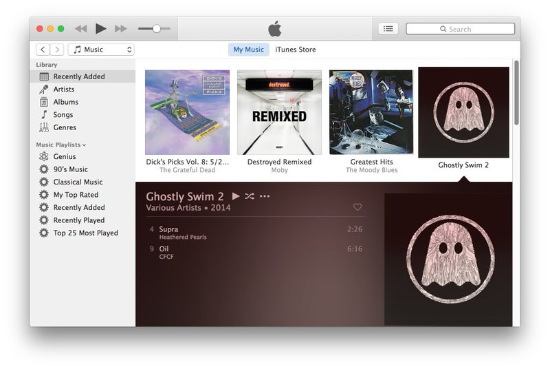 iTunes 用户界面简化