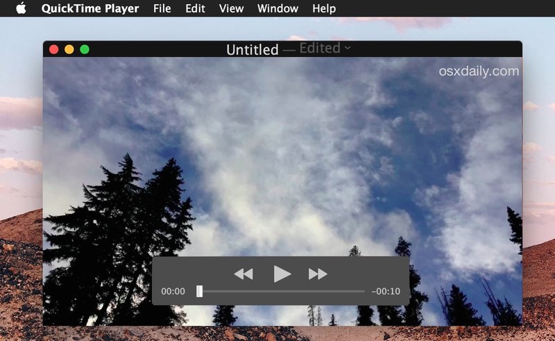 在 Mac 版 QuickTime 中循环播放视频