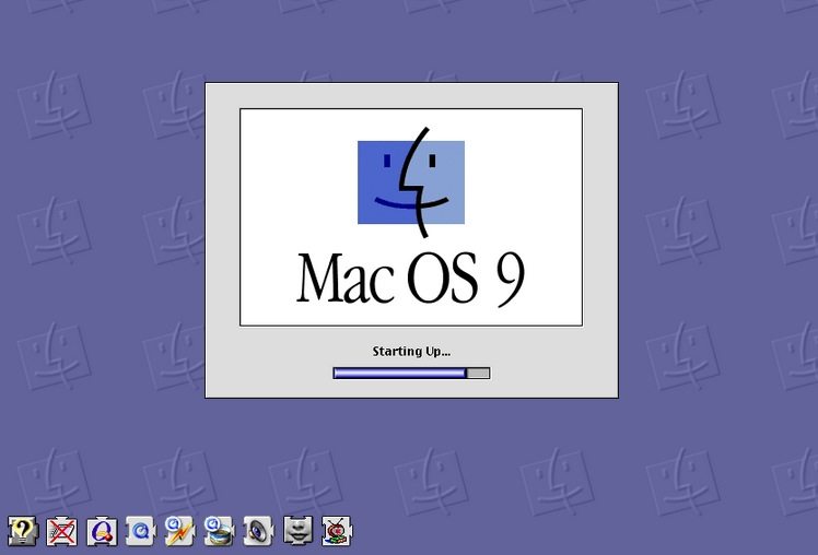 加载扩展的 Mac OS 9 启动屏幕