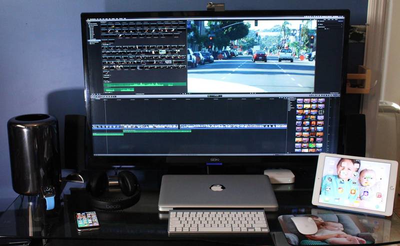 Mac Pro w 4K Display director setup setup