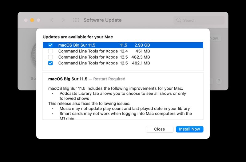 macOS Big Sur 11.5 更新下载