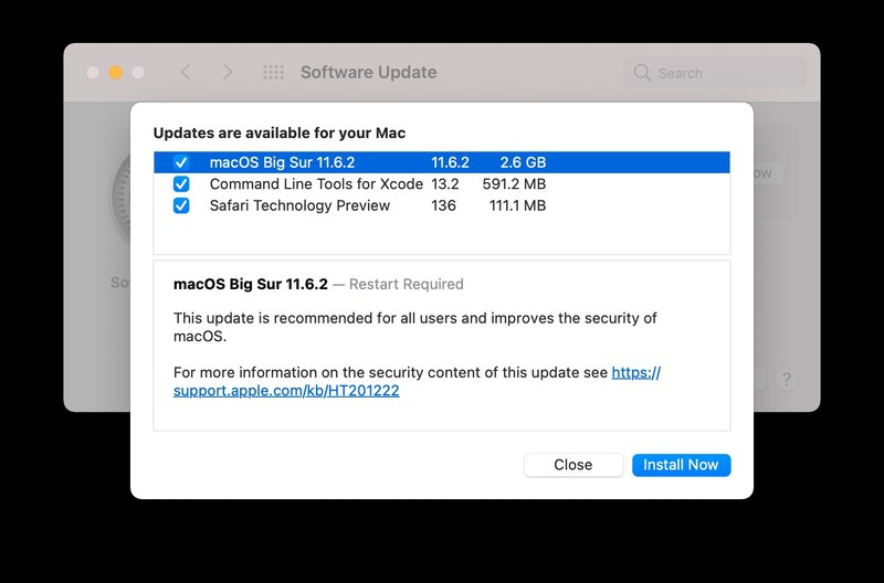 macOS Big Sur 11.6.2下载
