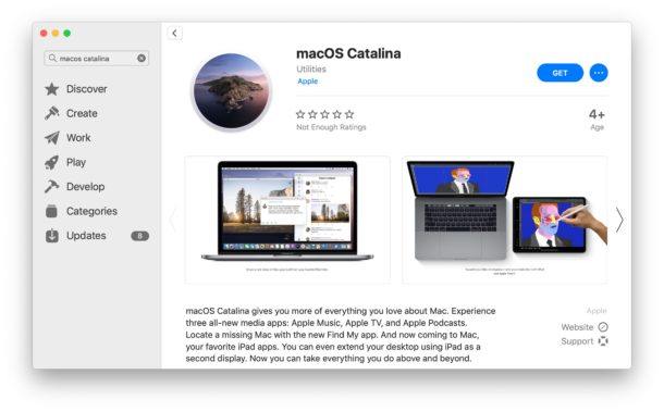 Mac App Store 上的 MacOS Catalina 