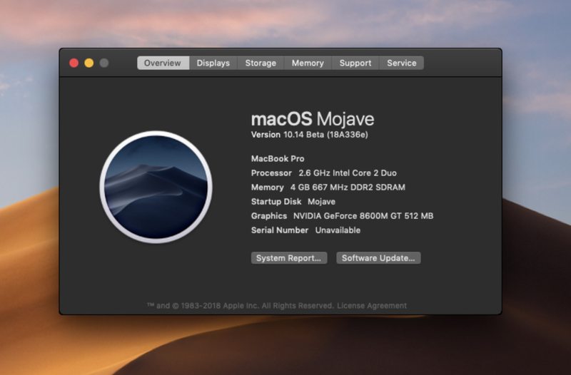如何在不受支持的 Mac 上运行 MacOS Mojave