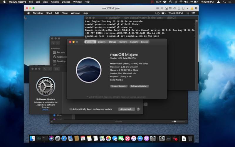 运行 macOS Mojave轻松创建虚拟机