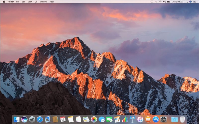 全新安装的 macOS Sierra 没有任何内容