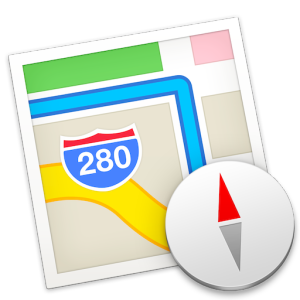 Mac OS X 的地图图标