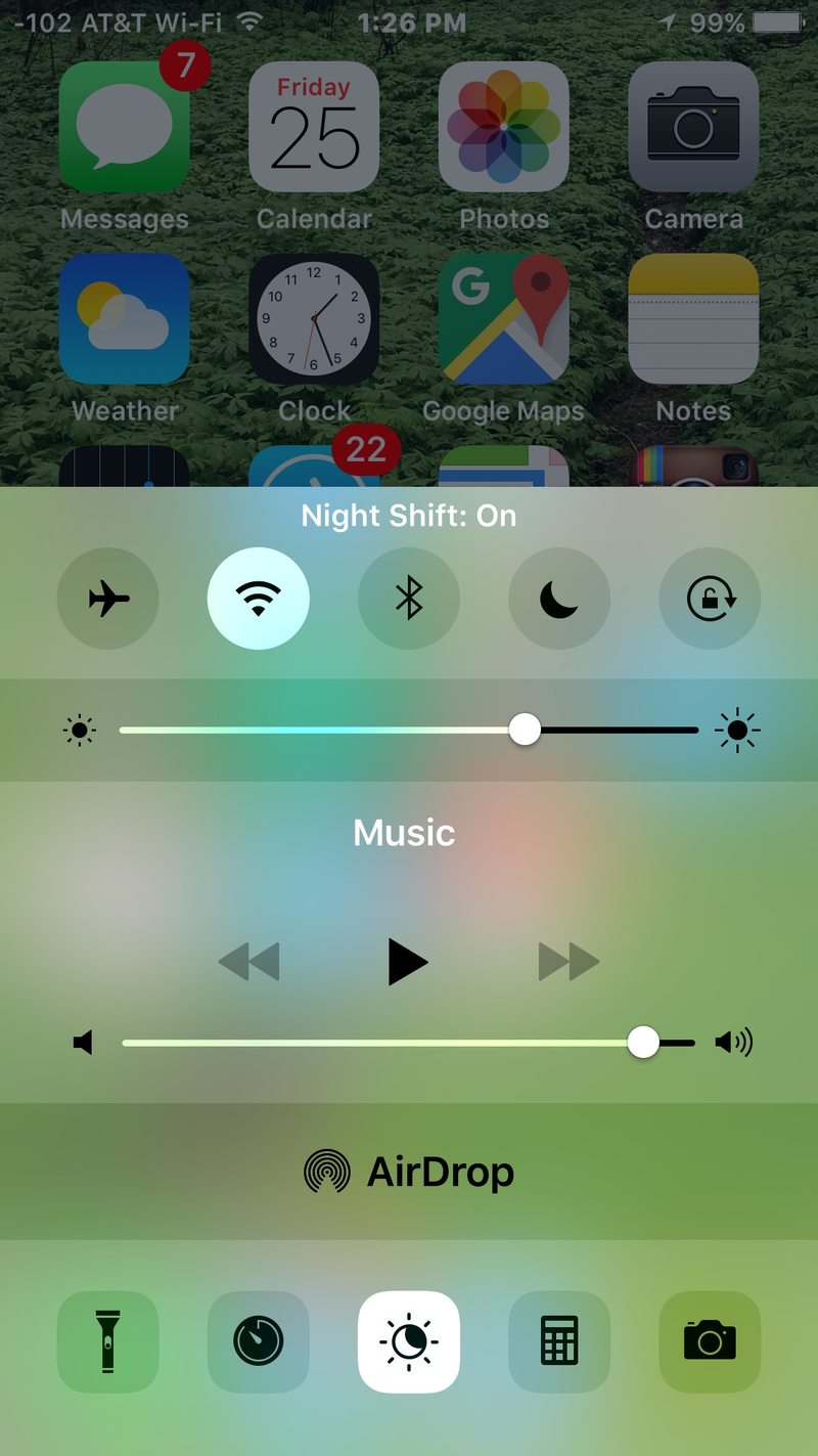 Night Shift 在 iOS 中禁用