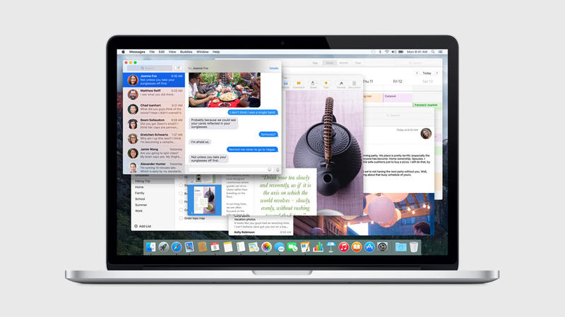 OS X El Capitan mac 屏幕截图