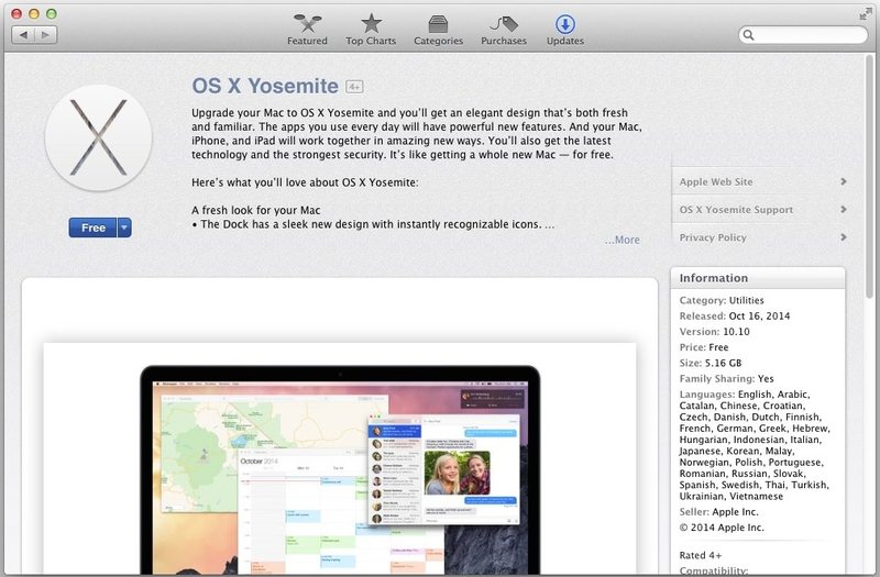 OS X Yosemite 现在可用于下载