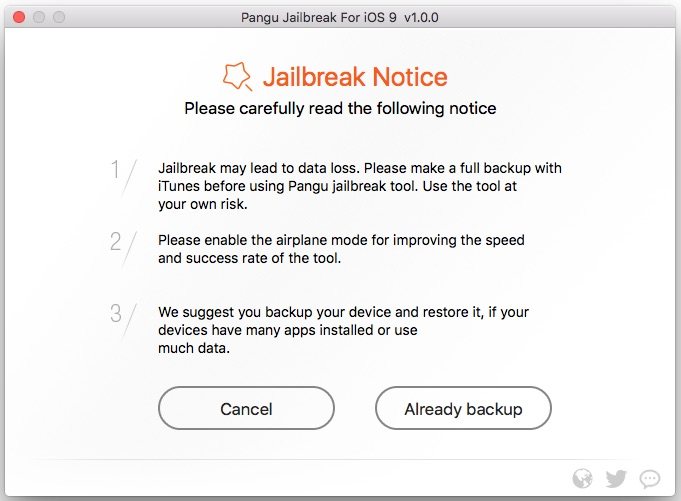 Pangu Jailbreak for iOS 7.1.1 running in Mac OS X