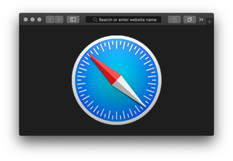 深色主题时 Safari for Mac 中的隐私浏览模式也已启用