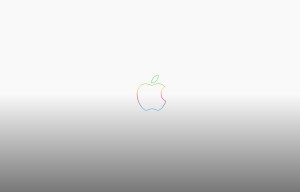 rainbow-apple-logo-周年纪念灰墙纸